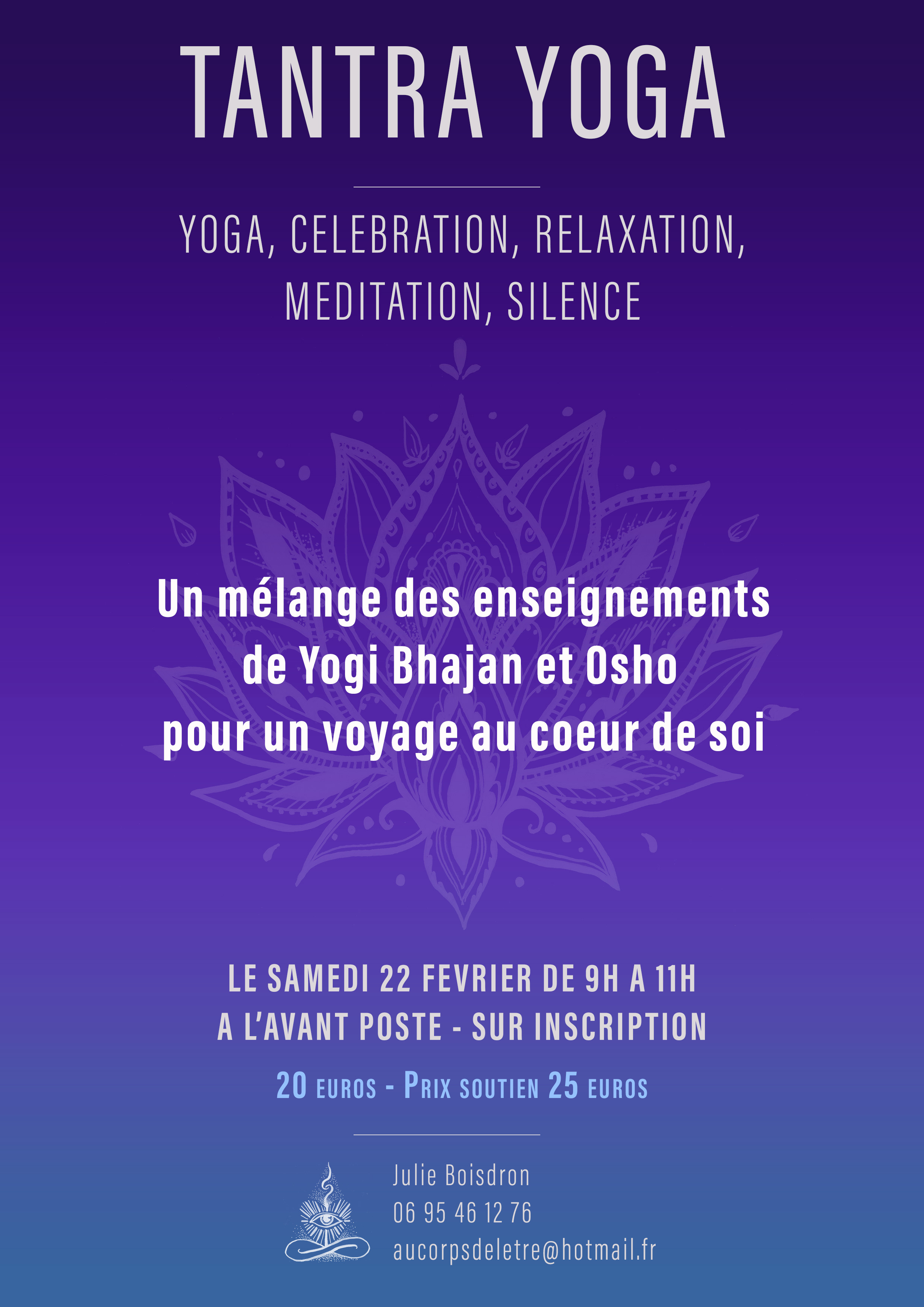 Atelier Tantra Yoga – Julie Boisdron